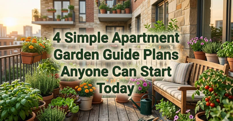 4 Simple Apartment Garden Guide Plans Anyone Can Start Today