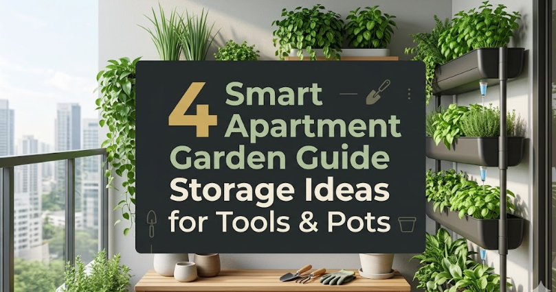 4 Smart Apartment Garden Guide Storage Ideas for Tools & Pots